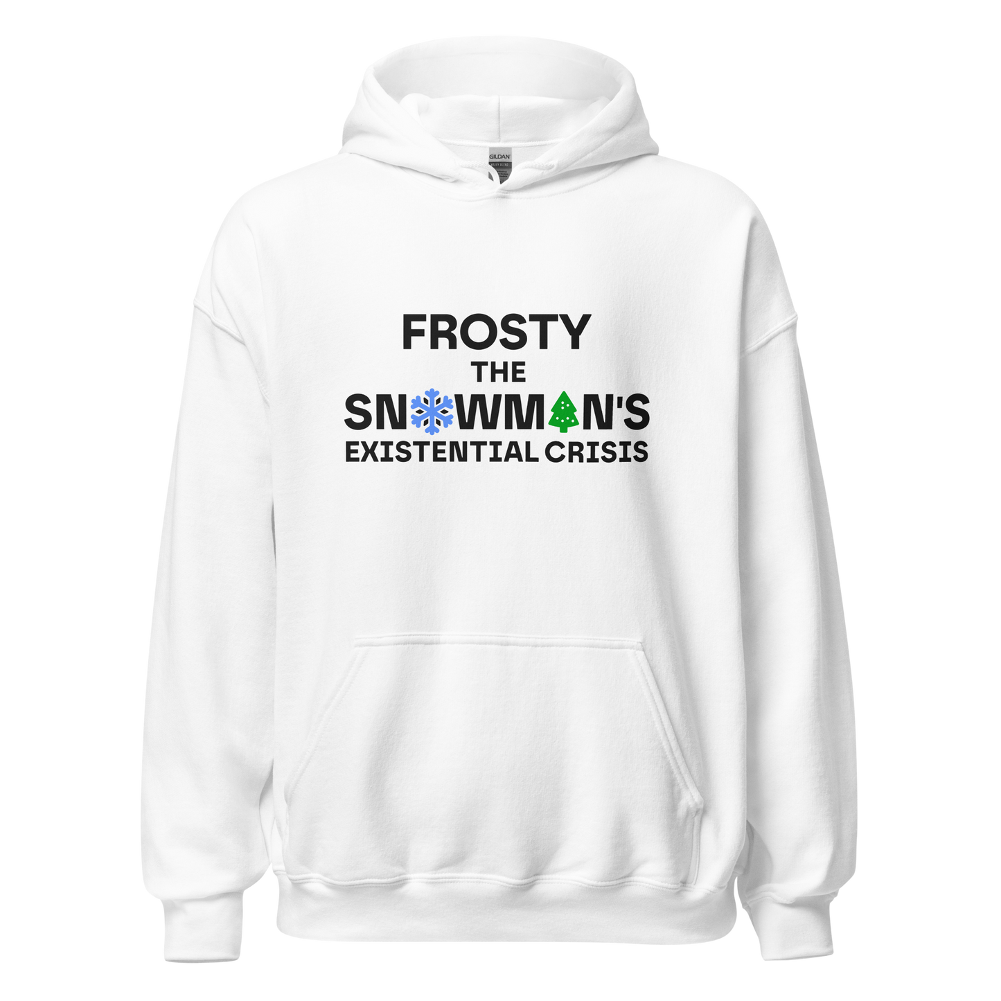 White hoodie - Snowman / Unisex