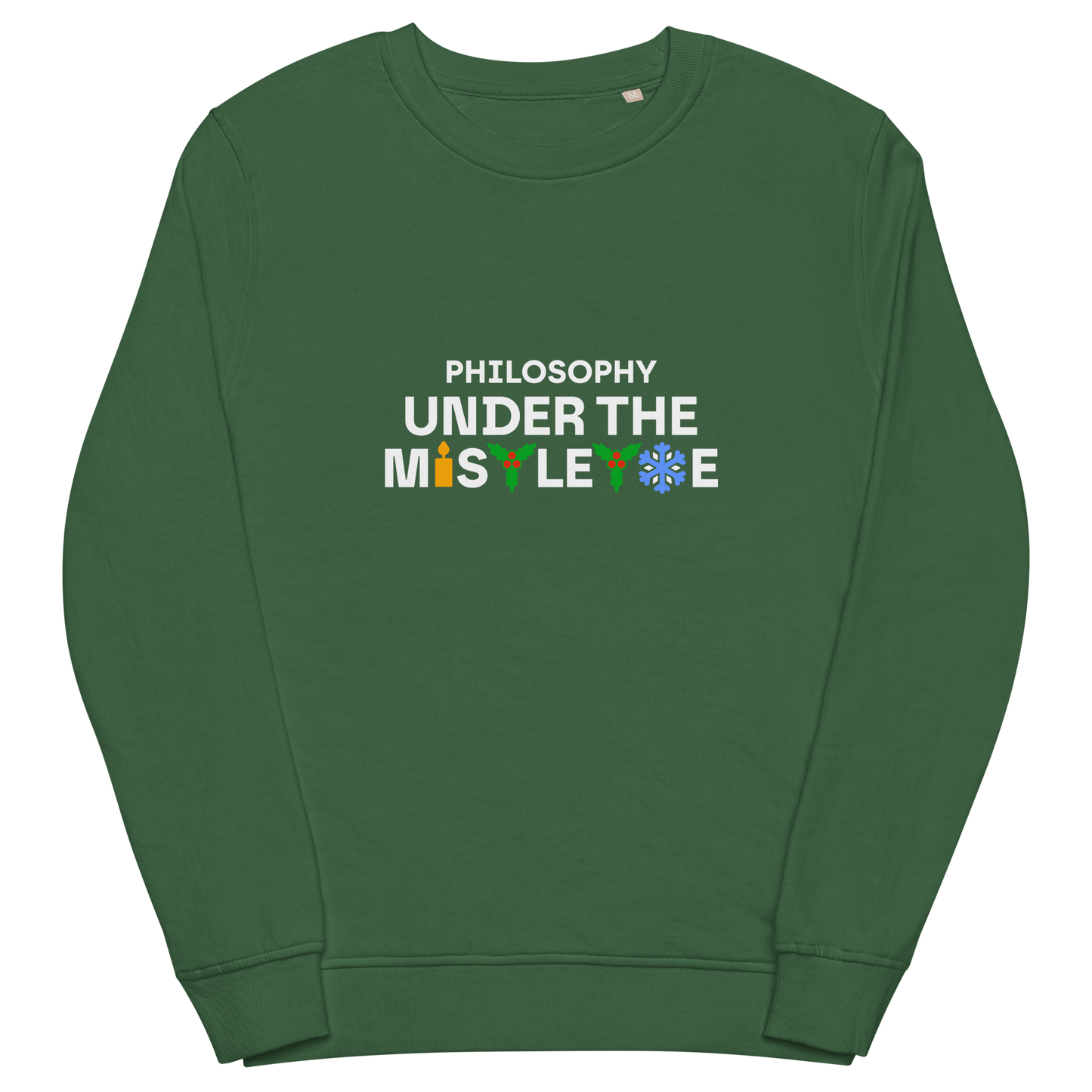 Organic sweatshirt in colors - Mistletoe / Unisex