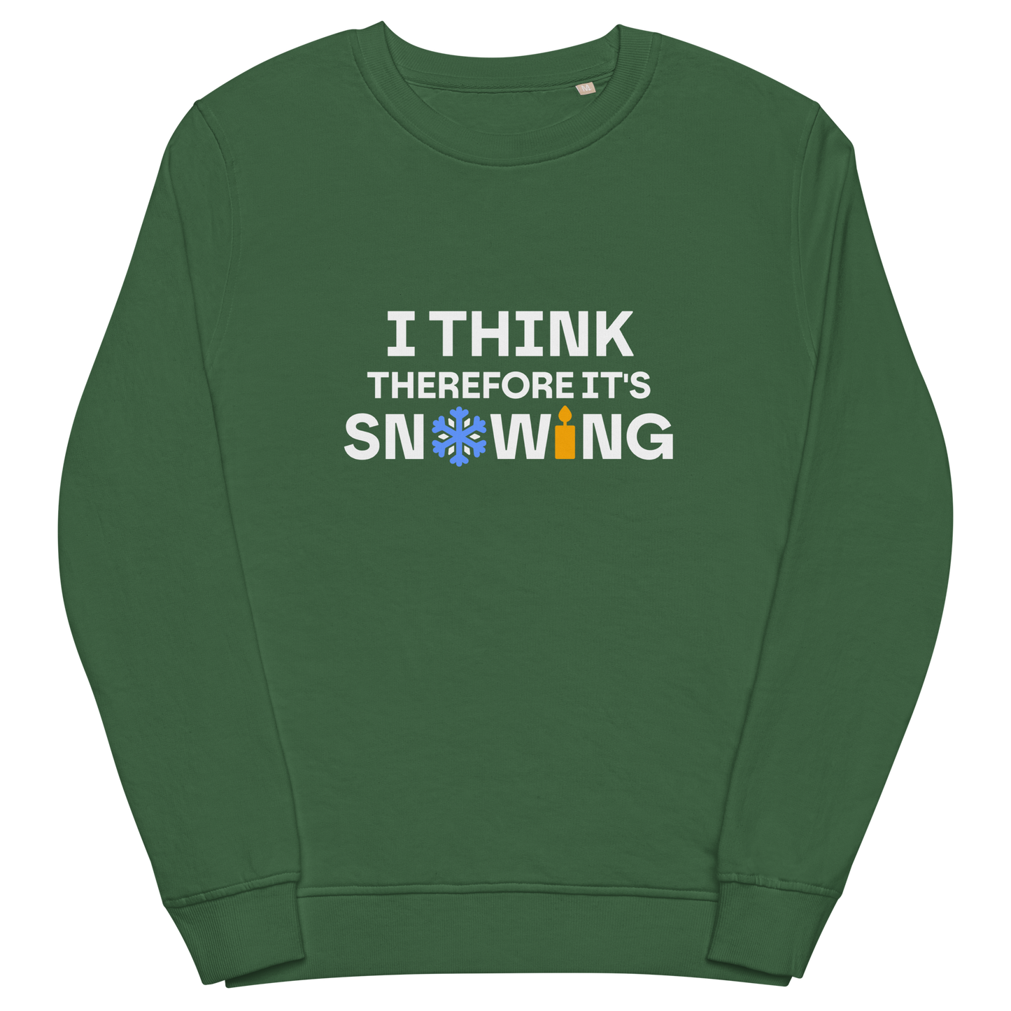 Organic sweatshirt in colors - Snowing / Unisex