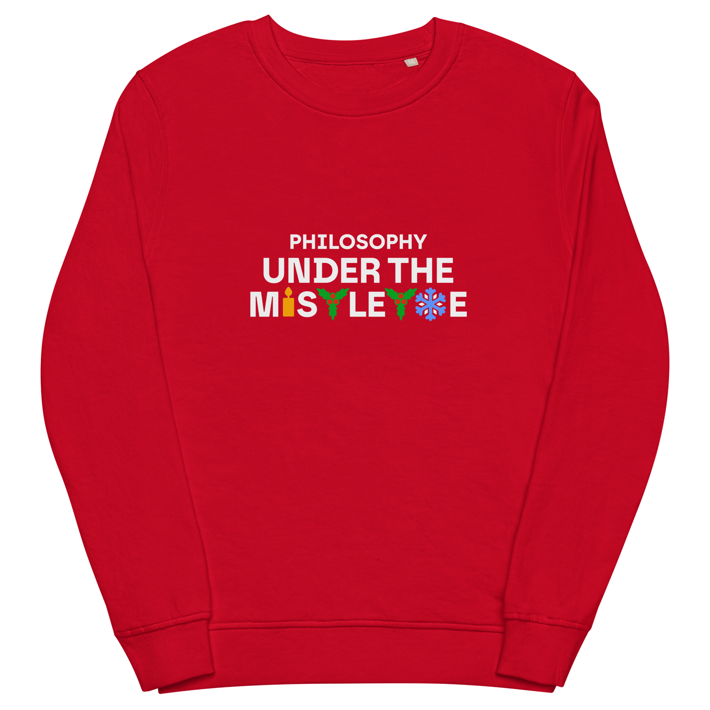 Organic sweatshirt in colors - Mistletoe / Unisex