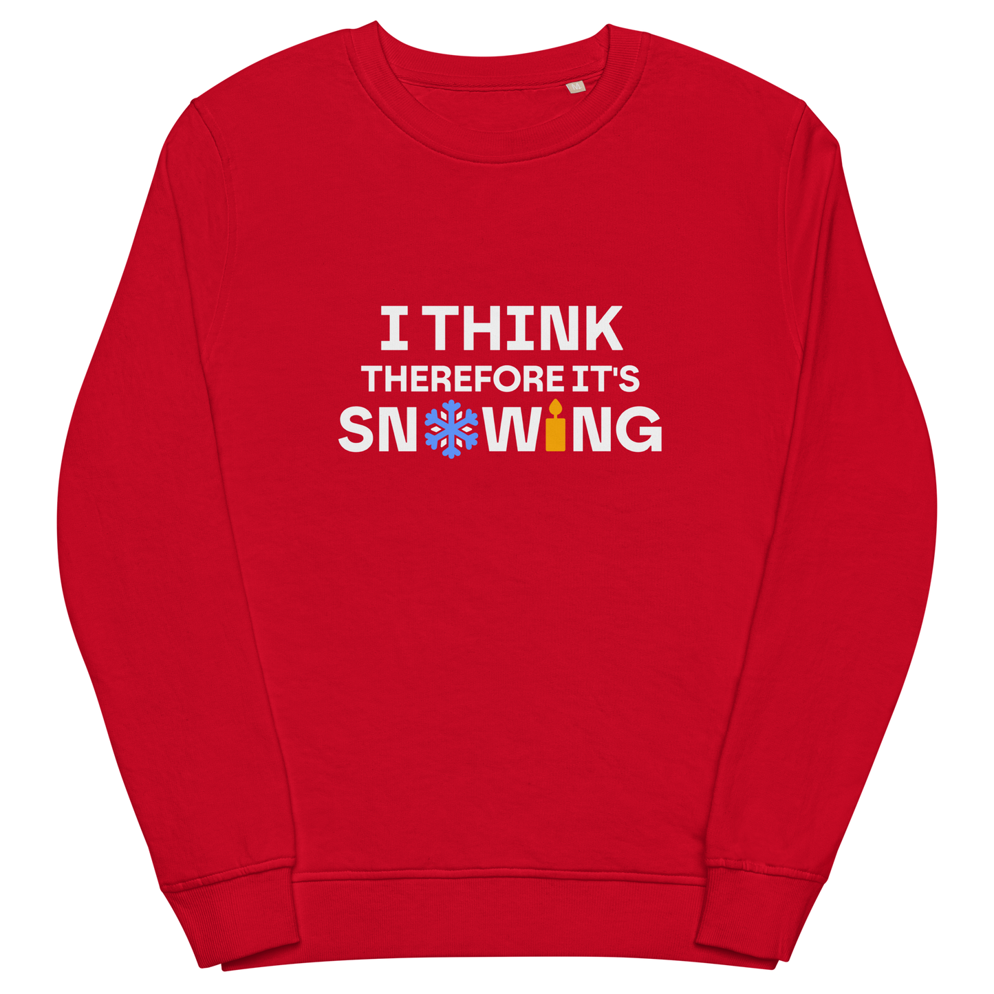 Organic sweatshirt in colors - Snowing / Unisex