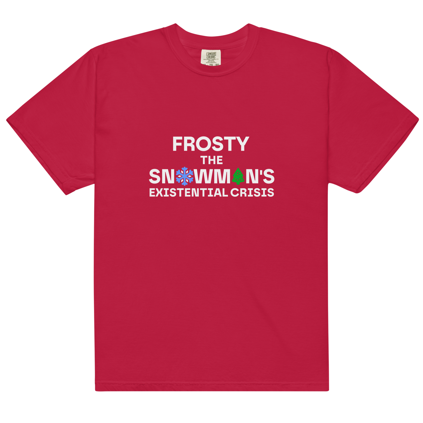 Heavyweight tee in colors - Snowman / Unisex
