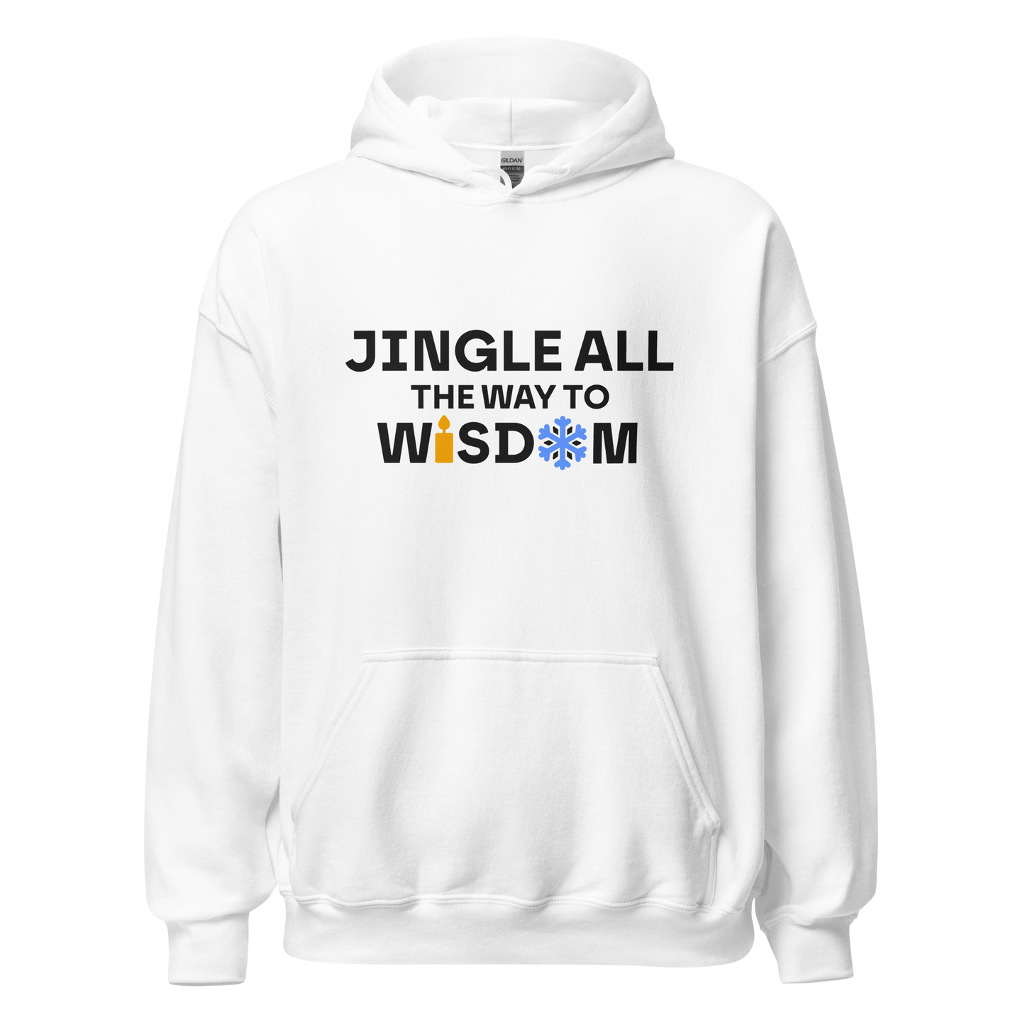 White hoodie - Wisdom / Unisex