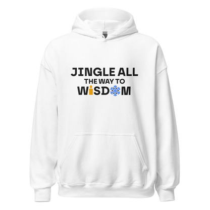 White hoodie - Wisdom / Unisex