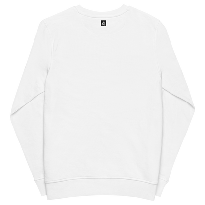 White organic sweatshirt - Socrates / Unisex